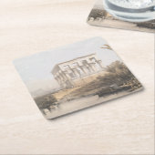 Trajans Kiosk, hypaethral Tempel in Philae Egypt Rechteckiger Pappuntersetzer (angewinkelt)