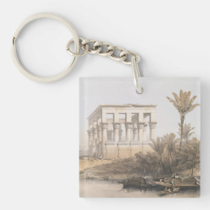 Trajans Kiosk, hypaethral Tempel in Philae Egypt Schlüsselanhänger
