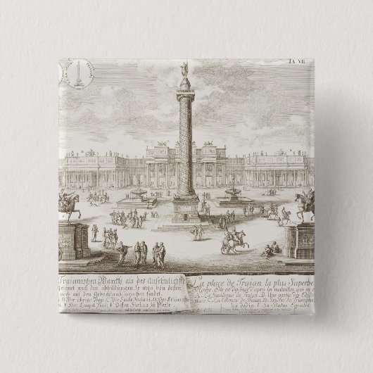 Trajans quadratisches Rom, von 'Entwurf einer Button (Vorderseite)