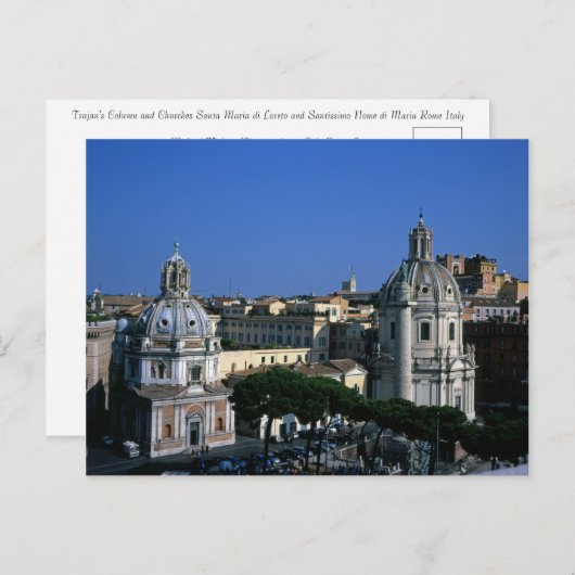 Trajans Säule Rom Italien Postkarte (Vorne/Hinten)