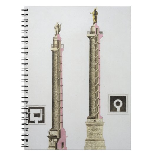 Trajans Spalte, Rom, von 'Le Costume Ancien und Notizblock (Vorderseite)