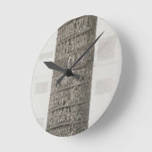 Trajans Spalte (Stich) Runde Wanduhr (Winkel)
