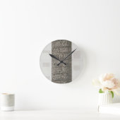 Trajans Spalte (Stich) Runde Wanduhr (Zuhause)