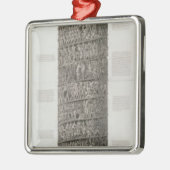 Trajans Spalte (Stich) Silbernes Ornament (Links)