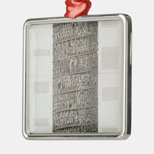 Trajans Spalte (Stich) Silbernes Ornament (Links)