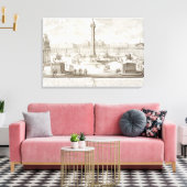 Trajans Square Rome, aus "Entwurf einer historis" Leinwanddruck (Insitu (Wohnzimmer))