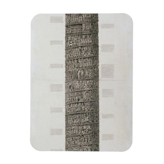 Trajansäule (Gravur) Magnet (Vertikal)