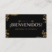 Trajeta de bienvenida visitenkarte (Vorderseite)