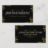 Trajeta de bienvenida visitenkarte (Vorne/Hinten)