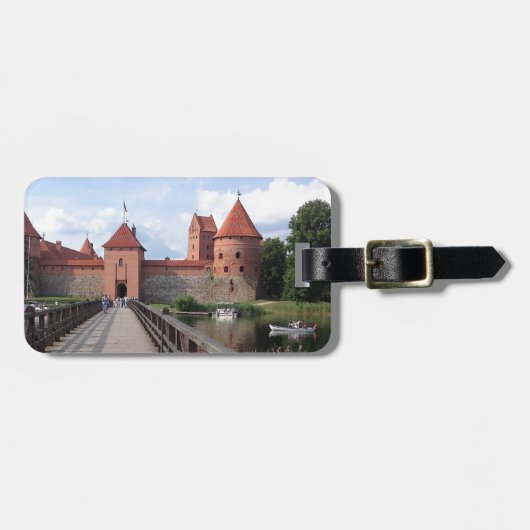 Trakai Insel-Schloss - LITAUEN --- Gepäckanhänger (Vorderseite horizontal)