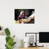 Trakehner Eventing Cross Country Horse Portrait Poster (Heimbüro)
