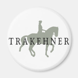 TRAKEHNER mit Dressage-Pferd u. Reiter Magnet
