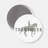 TRAKEHNER mit Dressurreiter Magnet (Vorderseite/Rückseite)