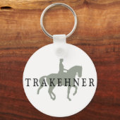 TRAKEHNER mit Dressurreiter Schlüsselanhänger (Vorderseite)