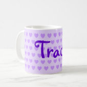 Trakie Lila Kaffeetasse (Vorderseite Links)