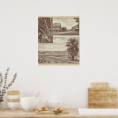 Trakt Pioneer Land Co, Porterville Poster (Küche)