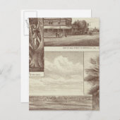 Trakt Pioneer Land Co, Porterville Postkarte (Vorne/Hinten)