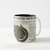 TRAKTIONSBAUERZEUGNISSE FÜR MOTOR MOTOR ZWEIFARBIGE TASSE (VorderseiteRechts)