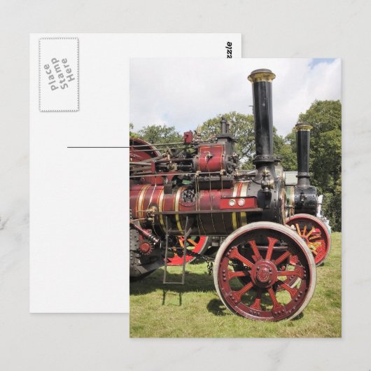 TRAKTIONSMOTOR POSTKARTE (Vorne/Hinten)