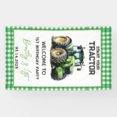 Traktor 1. Geburtstag Party Fun Farm Banner (Horizontal)