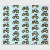 Traktor am Holidays Wrapping Paper Geschenkpapier (Flach)