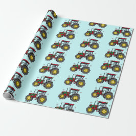 Traktor am Holidays Wrapping Paper Geschenkpapier