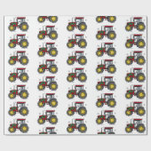 Traktor am Holidays Wrapping Paper Geschenkpapier (Flach)