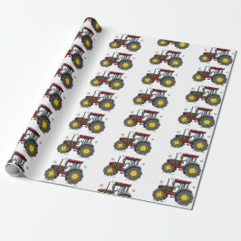 Traktor am Holidays Wrapping Paper Geschenkpapier