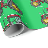 Traktor am Holidays Wrapping Paper Geschenkpapier (Rolleneckpunkt)