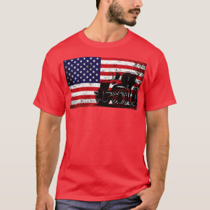 Traktor American Flag patriotische Vintage Landwir T-Shirt