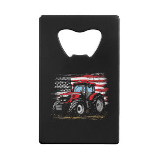 Traktor Amerikanische Vintage-Farm Landwirtschaft Geldbeutel Flaschenöffner