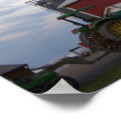 Traktor auf Bauernplakat Poster (Ecke)