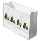 Traktor Baby Boy Große Geschenktüte (Vorderseite Schrägansicht)