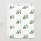 Traktor Baby Dusche Danke Karte (Rückseite)