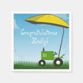 Traktor Baby Dusche Napkins Serviette (Vorderseite)