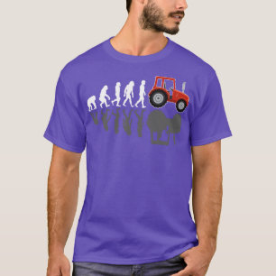 Traktor-Bauer-Evolution mit Schatten T-Shirt