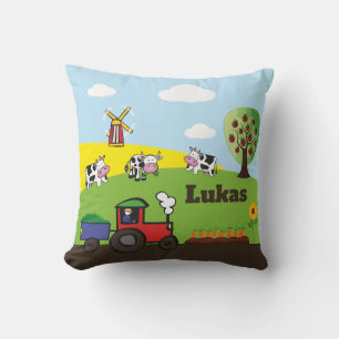 Traktor - Bauernhof   personalisierbares Kissen