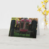 TRAKTOR BEI ERHOLUNG KARTE (Gelbe Blume)