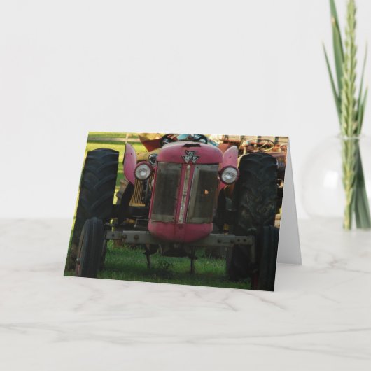 TRAKTOR BEI ERHOLUNG KARTE (Vorderseite)