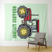 Traktor: Bio Leben! Wandteppich (Beispiel (Horizontal))