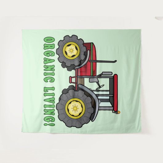 Traktor: Bio Leben! Wandteppich (Vorderseite (Horizontal))