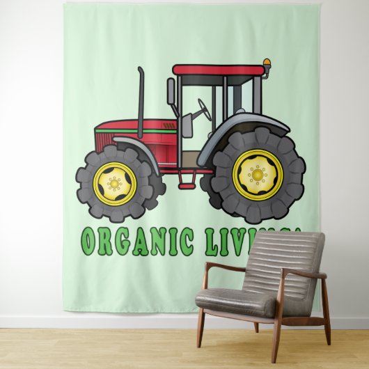 Traktor: Bio Leben! Wandteppich (Beispiel)