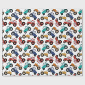 Traktor Birthday Party Geschenkpapier (Flach)