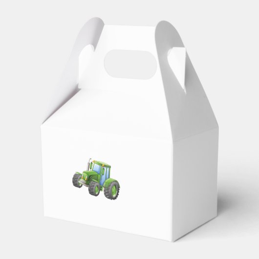 Traktor Birthday Party Geschenkschachtel (Rückseite)