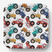 Traktor Birthday Party Pappteller (Vorderseite)