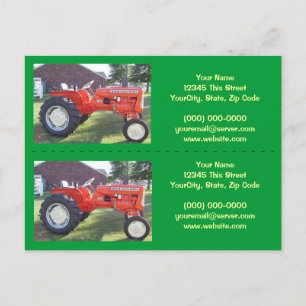 Traktor Bookmarker / Visitenkarten - Passen Sie an Postkarte