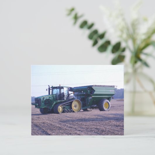 Traktor Buggy Getreide Ernte Post Card Postkarte (Stehend Vorderseite)
