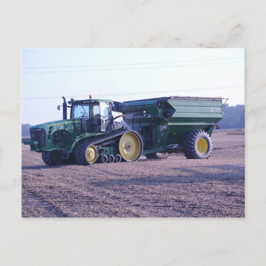 Traktor Buggy Getreide Ernte Post Card Postkarte (Vorderseite)