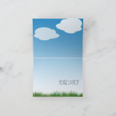 Traktor Dankeschön Karte — auch innen niedlich! (Innenseite)