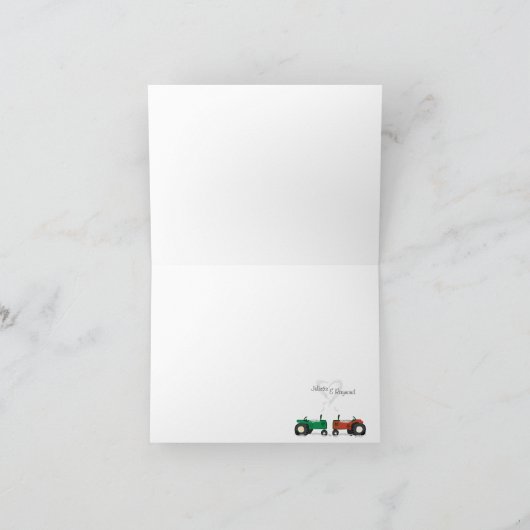 Traktor Dankeschön-Karte Dankeskarte (Innenseite)